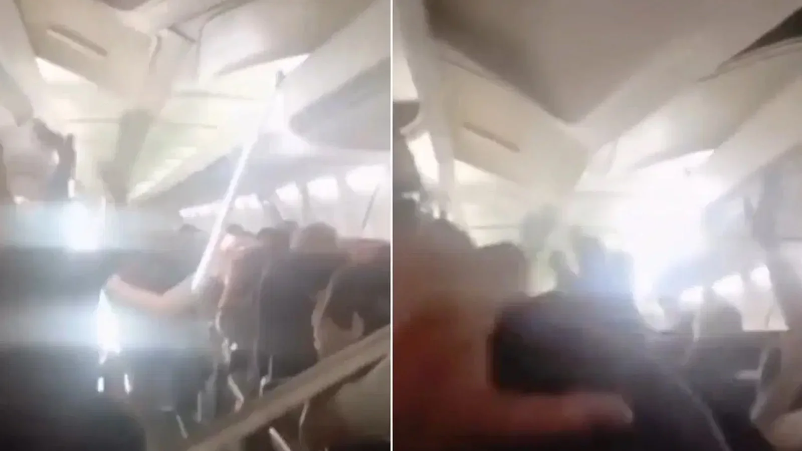 İran’da yolcu uçağında panik: Kabin tavanı çöktü