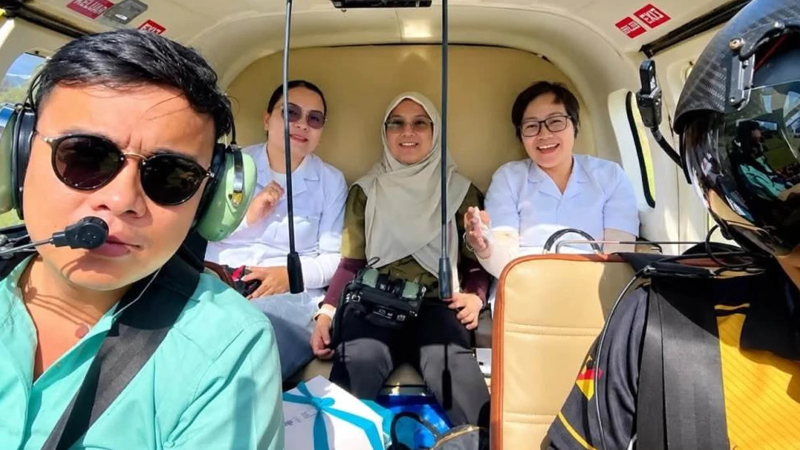 Malezya'da sağlık ekibini taşıyan helikopter Long Lellang Havalimanı yakınlarında düştü: 5 ölü